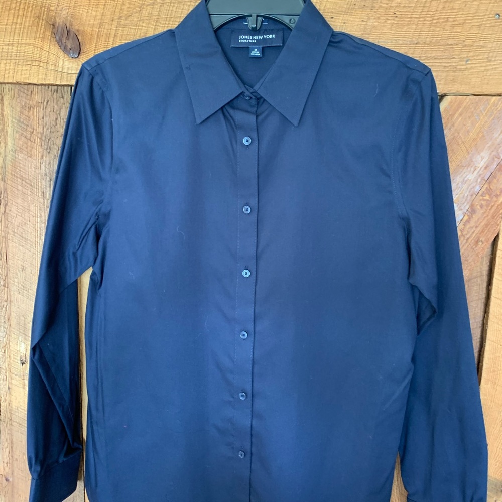 JONES NEW YORK NAVY BLUE BLOUSE